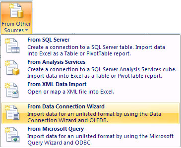 DB2 9 và Microsoft Excel 2007 - Phần 1: Lấy dữ liệu