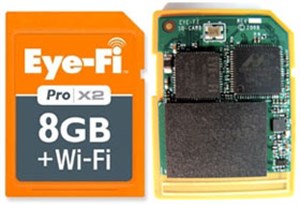 Eye-Fi trình làng thẻ nhớ SDHC 8 GB, hỗ trợ Wi-Fi chuẩn n