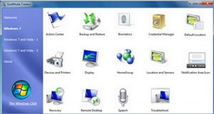 GodMode Creater: Tạo 38 GodMode cho Windows 7