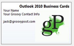 Hướng dẫn tạo chữ ký với Business Card trong Outlook 