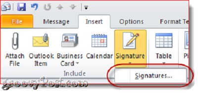 Hướng dẫn tạo chữ ký với Business Card trong Outlook
