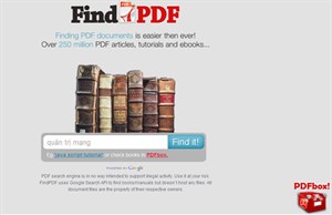 FindPDF.net: Tìm và tải trên 250 triệu sách điện tử trên mạng