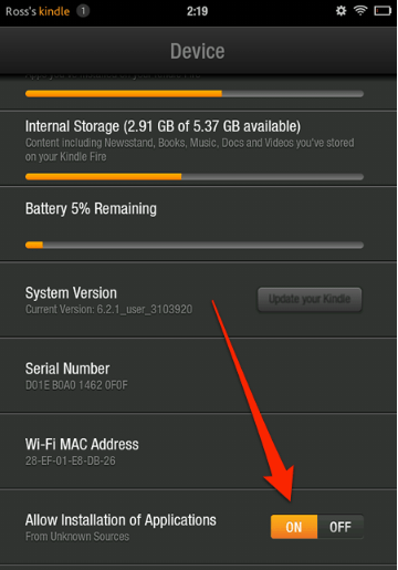 Cài đặt Dropbox trên "ngọn lửa" Kindle Fire của Amazon