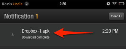Cài đặt Dropbox trên "ngọn lửa" Kindle Fire của Amazon