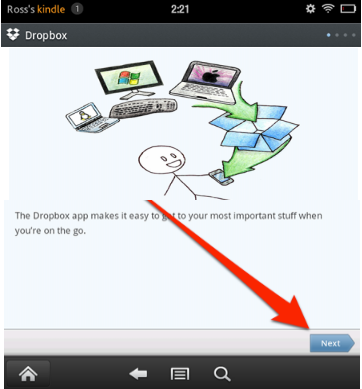 Cài đặt Dropbox trên "ngọn lửa" Kindle Fire của Amazon