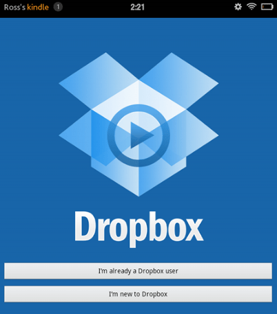 Cài đặt Dropbox trên "ngọn lửa" Kindle Fire của Amazon