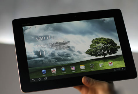 Asus Transformer Prime gây ấn tượng mạnh với màn hình đẹp.