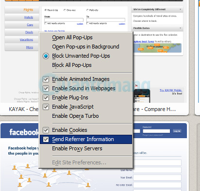thiết lập khi nhấn F12