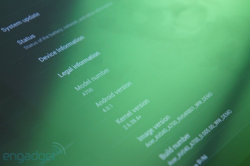 Ảnh thực tế Iconia Tab A700 lõi tứ