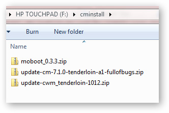 copy file nén vào thư mục cminstall