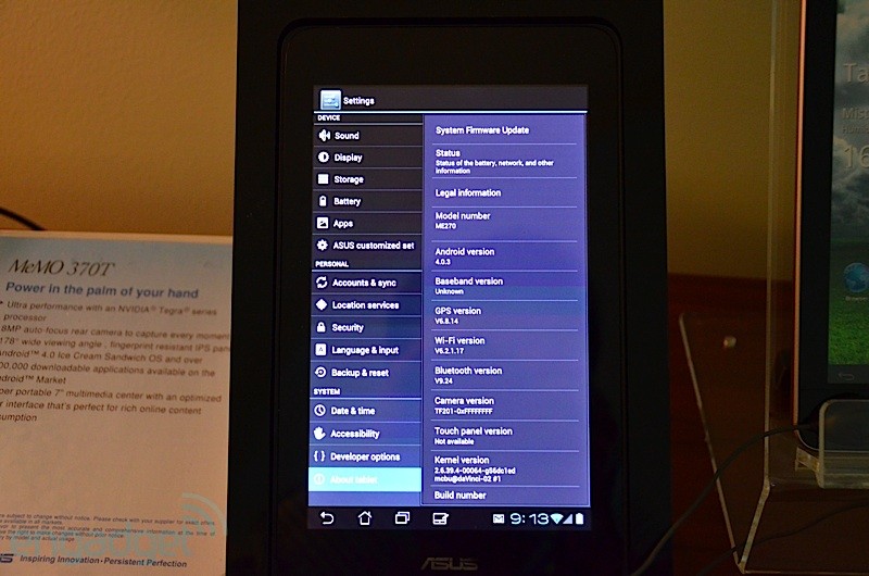 Ảnh thực tế EeePad MeMO ME370T