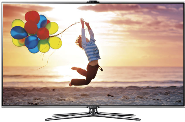 LED ES7500 với camera tích hợp trên cạnh viền.