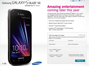 T-Mobile trình làng smartphone Galaxy S Blaze 4G