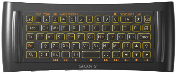 Bàn phím điều khiển mới của Sony dành cho Google TV.