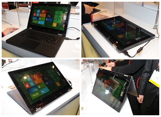 IdeaPad Yoga có thể gập đôi lại để sử dụng như tablet.