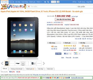 iPad 1 hút khách cuối năm 