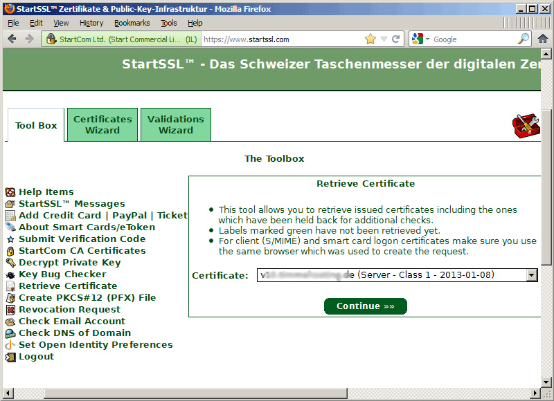 Bảo mật quá trình cài đặt ISPConfig 3 với Certificate Class1 SSL của StartSSL
