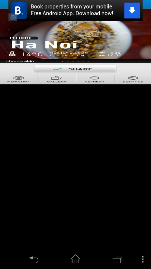 Ứng dụng chụp ảnh InstaWeather đã có trên Android Ứng dụng chụp ảnh InstaWeather đã có trên Android