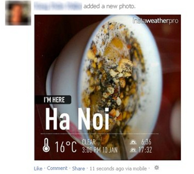 Ứng dụng chụp ảnh InstaWeather đã có trên Android Ứng dụng chụp ảnh InstaWeather đã có trên Android