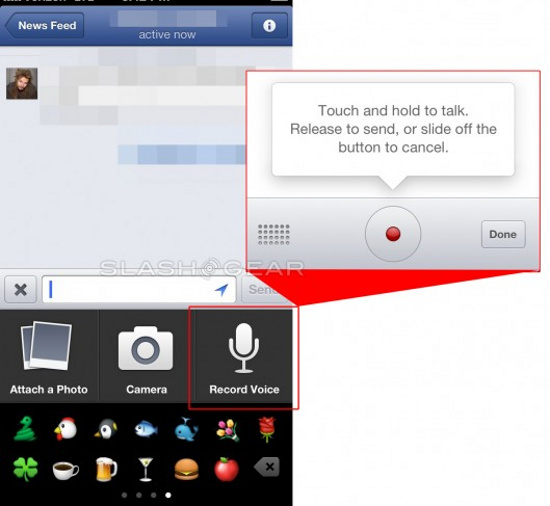 Facebook 5.4 trên iOS hỗ trợ gửi tin nhắn bằng giọng nói Facebook 5.4 trên iOS hỗ trợ gửi tin nhắn bằng giọng nói