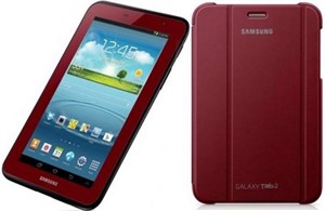 Samsung ra tablet Galaxy Tab 2 7.0 màu đỏ