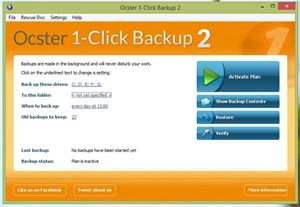 Ocster 1-Click Backup - Sao lưu Windows chỉ với 1 cú Click!