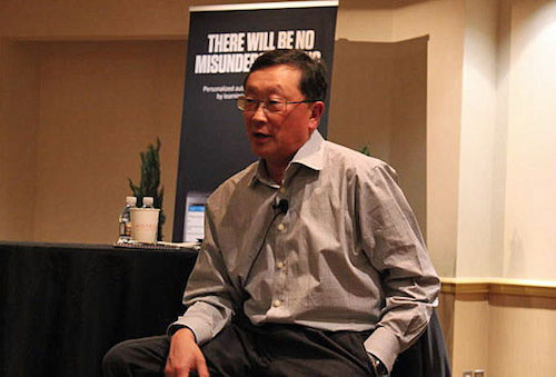 Giám đốc điều hành BlackBerry John Chen tại CES BlackBerry hợp tác với Foxconn sản xuất điện thoại dưới 200 USD