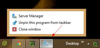 Dán Remote Server Administration Tools vào thanh Taskbar Làm thế nào để quản lý nhiều máy chủ từ xa trên Windows 8.1?