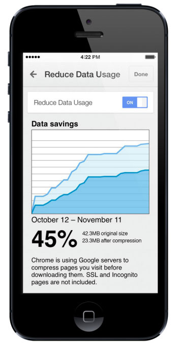Chrome cập nhật trên iOS với khả năng nén dữ liệu, dịch và duyệt web an toàn