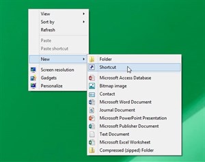 Hướng dẫn tạo Shortcut Tìm kiếm trên Desktop Windows