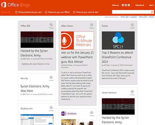Microsoft bị Syrian Electronic Arm tấn công  Microsoft lại bị Syrian Electronic Arm tấn công