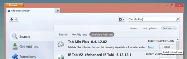 Tìm kiếm từ khóa Tab Mix Plus Làm thế nào để di chuyển các tab trong Firefox xuống dưới?