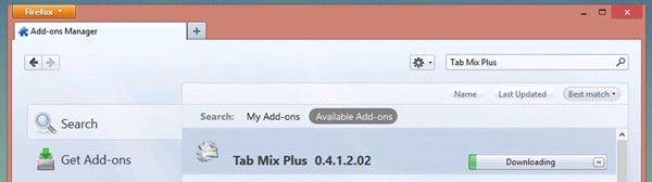 Ấn Install trong Tab Mix Plus Làm thế nào để di chuyển các tab trong Firefox xuống dưới?