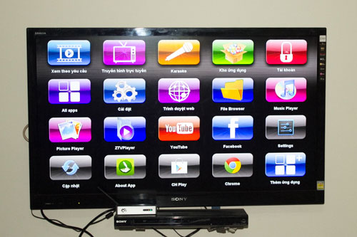 Tích hợp nhiều dịch vụ hấp dẫn và kho ứng dụng của Google Thiết bị giải trí đa phương tiện chạy Andoird giá rẻ