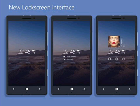 Giao diện màn hình khóa