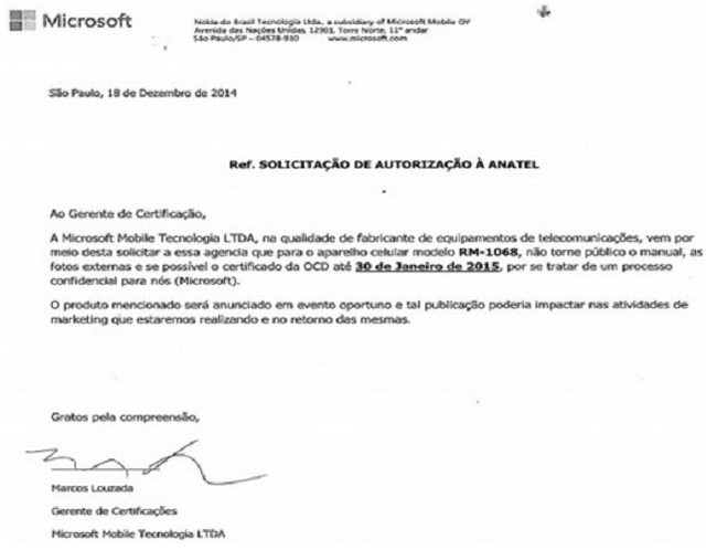 Thông số kỹ thuật đã bị rò rỉ trước đó trên FCC Microsoft Lumia 435 tiếp tục lộ hàng ở Brazil, giá 57 USD