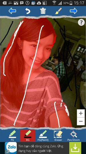 tách ảnh nền đơn giản trên Android