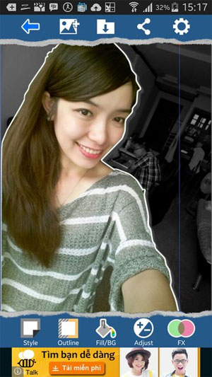 tách ảnh nền đơn giản trên Android