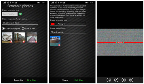 Ứng dụng mã hóa hình ảnh PhotoScrambler