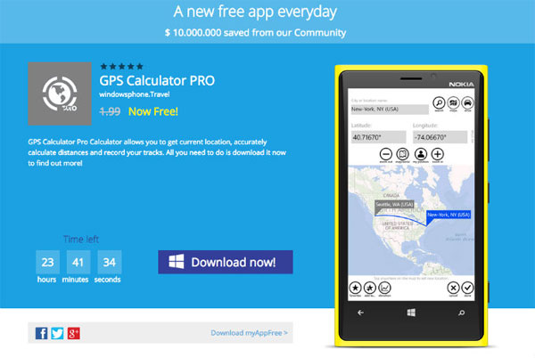 GPS Calculator PRO đang miễn phí cho Windows Phone  GPS Calculator PRO đang miễn phí cho Windows Phone