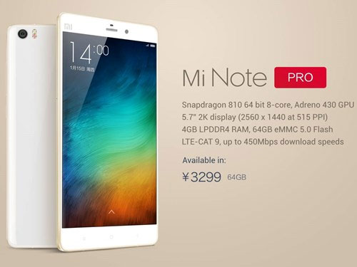 Xiaomi Mi Note Pro