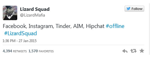 Lizard Squad ám chỉ vụ tấn công Facebook