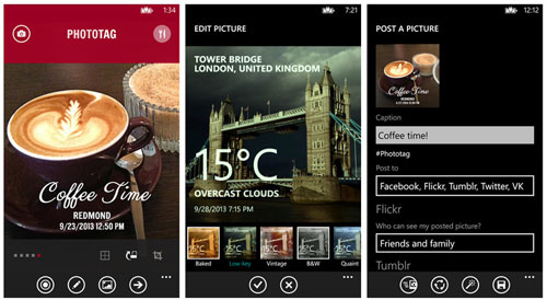 Phototag cho Windows Phone Phototag cho Windows Phone