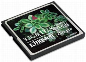 Kingston tiết lộ thẻ CF Elite Pro 32GB