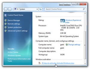 Tăng thời hạn dùng thử của Windows 7