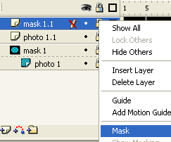 Macromedia Flash - Tạo album ảnh bằng kỹ thuật mask
