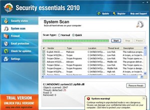 Xuất hiện trình giả mạo Microsoft Security Essentials 