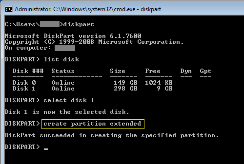 Tạo ổ đĩa logic trong Windows 7 