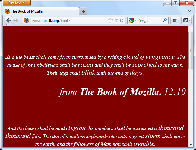 Book of Mozilla