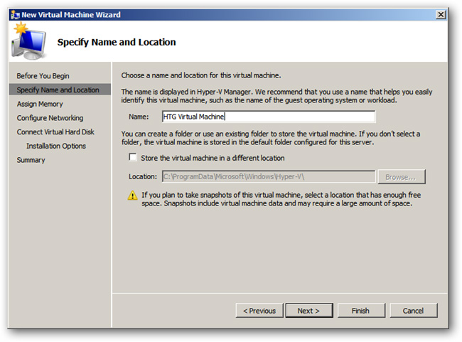 Đặt tên cho máy ảo
